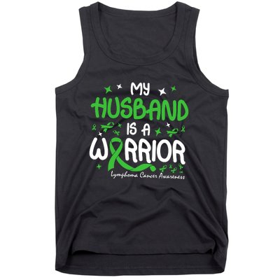 My Husband Is A Warrior Lymphoma Cancer Tank Top