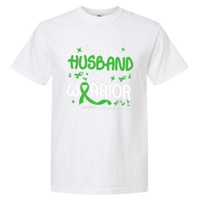 My Husband Is A Warrior Lymphoma Cancer Garment-Dyed Heavyweight T-Shirt