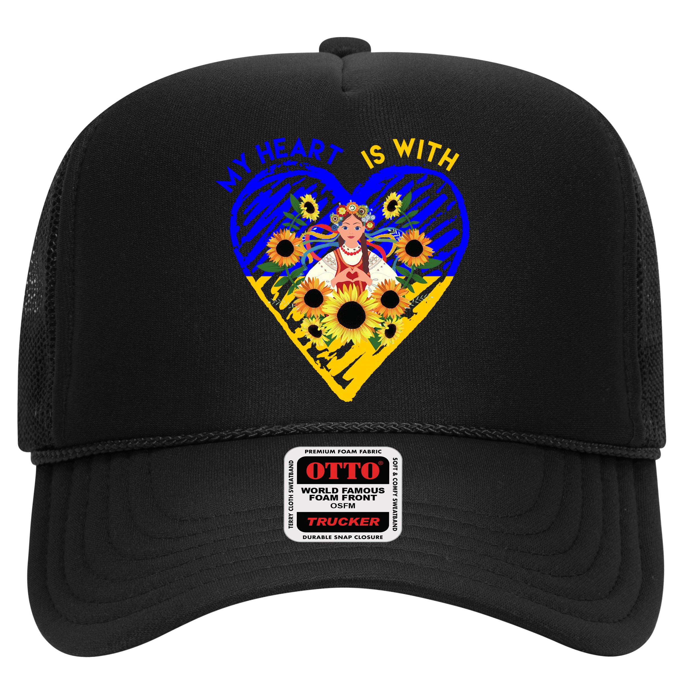 My Heart Is With Ukraine Sunflower Hat