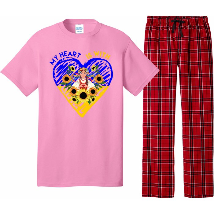 My Heart Is With Ukraine Sunflower Pajama Set