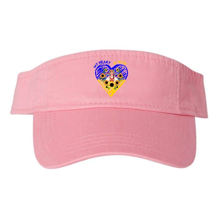 My Heart Is With Ukraine Sunflower Visor