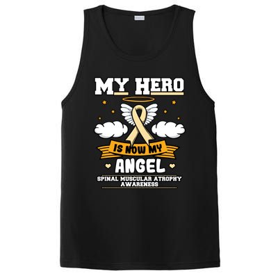 My Hero Is Now My Angel Spinal Muscular Atrophy Awareness Cool Gift PosiCharge Competitor Tank