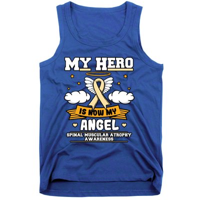 My Hero Is Now My Angel Spinal Muscular Atrophy Awareness Cool Gift Tank Top