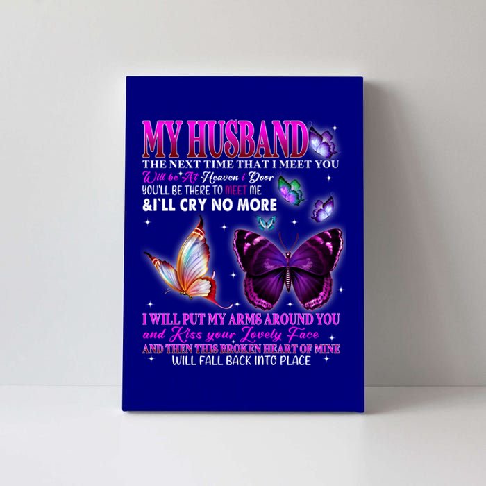 My Husband Is My Guardian Angel Wives Love And Miss Husband Gift Canvas