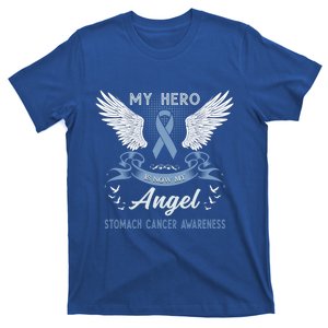 My Hero Is Now My Angel Stomach Cancer Awareness Month Funny Gift T-Shirt