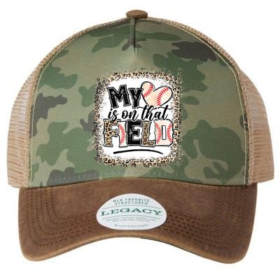My Heart Is On That Field Baseball Legacy Tie Dye Trucker Hat