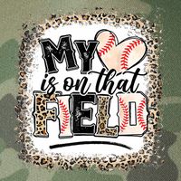 My Heart Is On That Field Baseball Legacy Tie Dye Trucker Hat