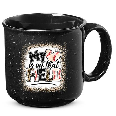 My Heart Is On That Field Baseball 15oz Campfire Ceramic Mug