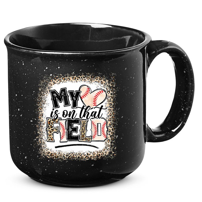 My Heart Is On That Field Baseball 15oz Campfire Ceramic Mug