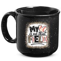 My Heart Is On That Field Baseball 15oz Campfire Ceramic Mug