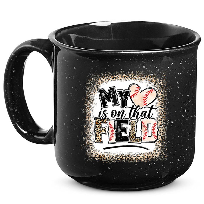 My Heart Is On That Field Baseball 15oz Campfire Ceramic Mug