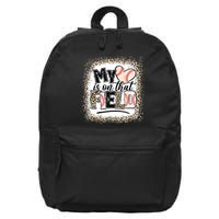 My Heart Is On That Field Baseball 16 in Basic Backpack