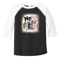 My Heart Is On That Field Baseball Toddler Fine Jersey T-Shirt