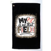 My Heart Is On That Field Baseball Golf Towel