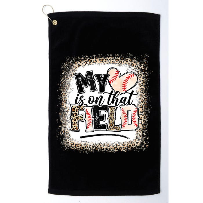 My Heart Is On That Field Baseball Golf Towel