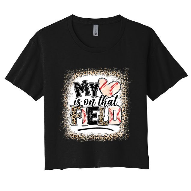 My Heart Is On That Field Baseball Crop Top