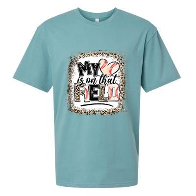 My Heart Is On That Field Baseball Sueded Cloud Jersey T-Shirt