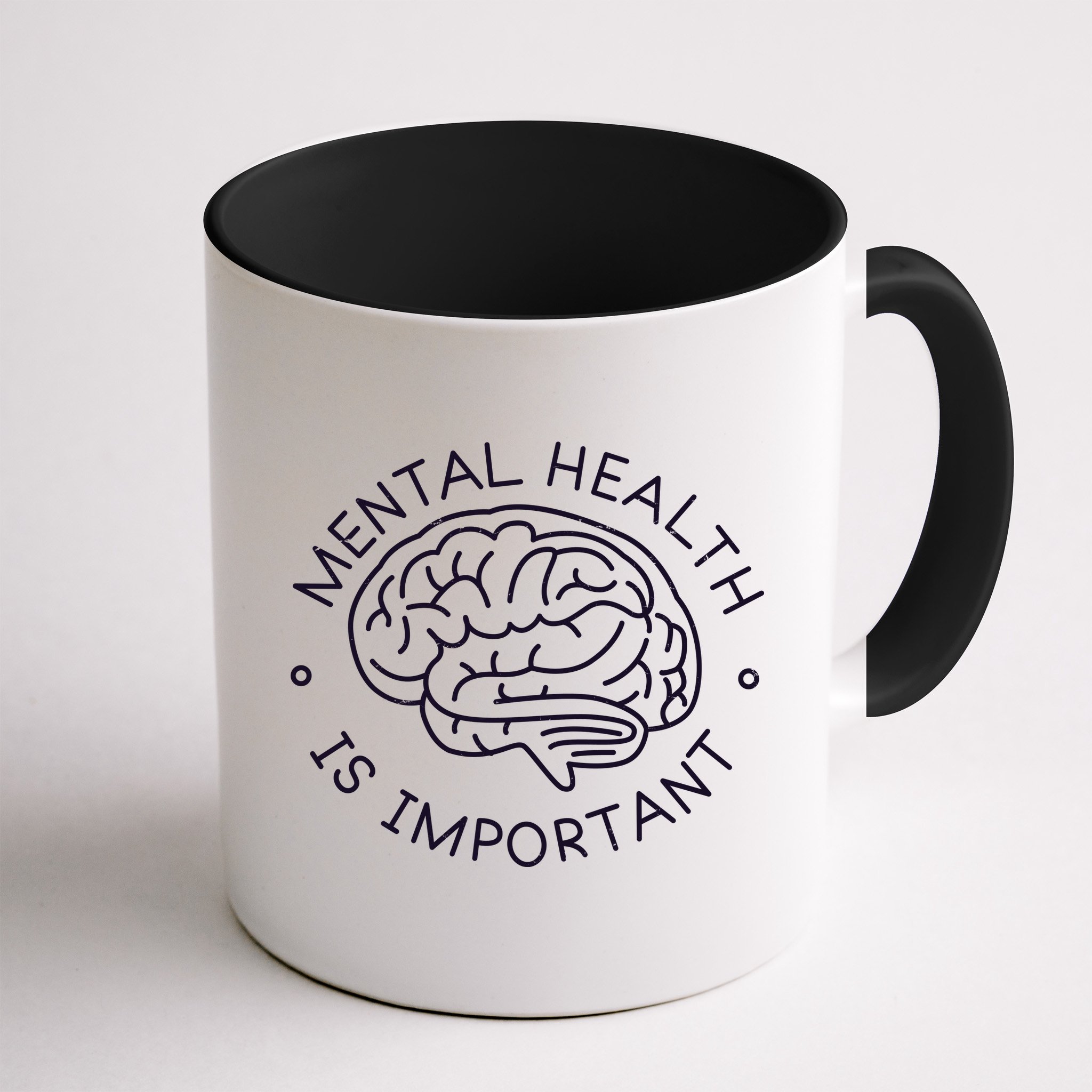 Mental Health Is Important Brain Mug