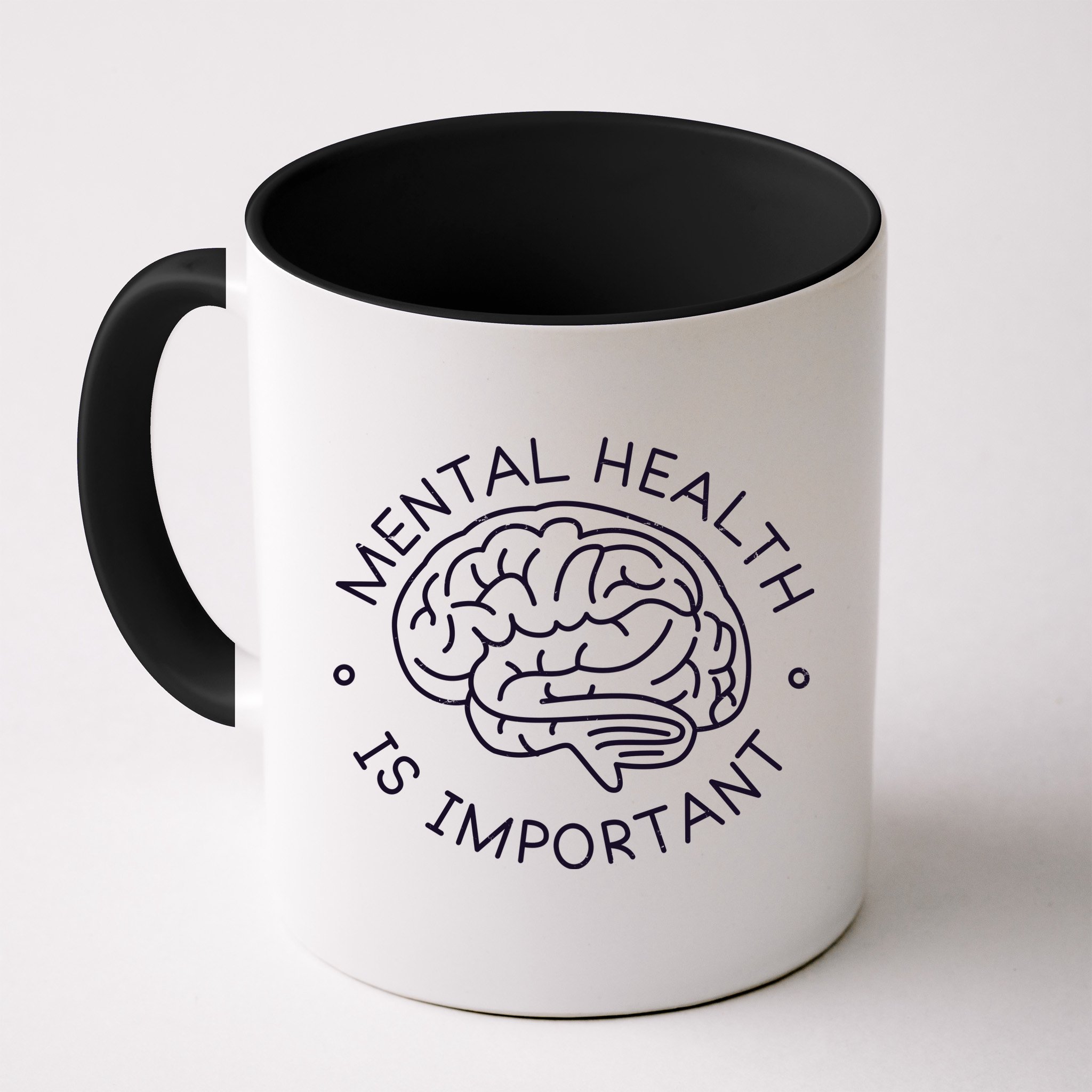 Mental Health Is Important Brain Mug