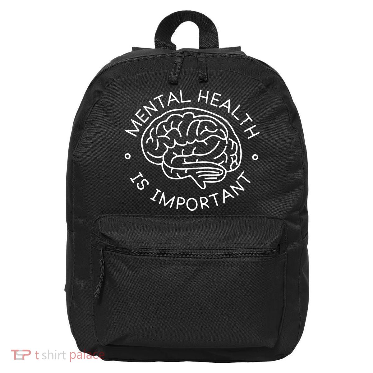 Mental Health Is Important Brain 16 in Basic Backpack