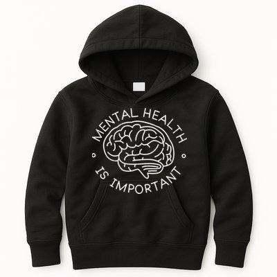 Mental Health Is Important Brain Kids Hoodie