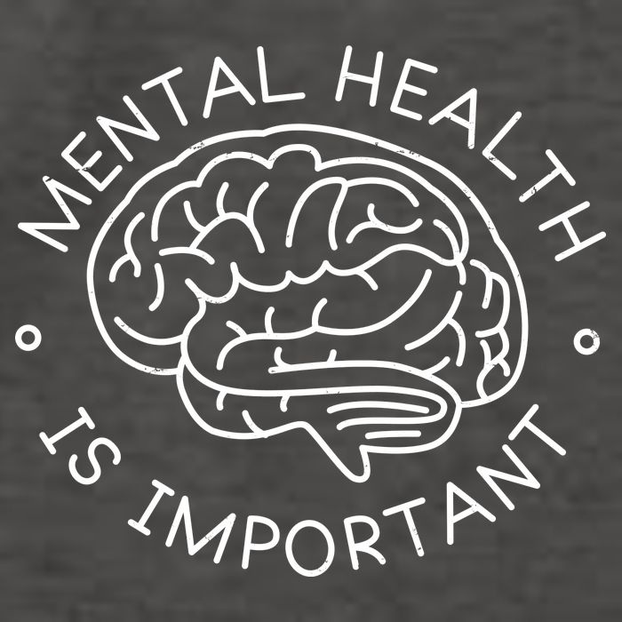 Mental Health Is Important Brain Vector Backpack