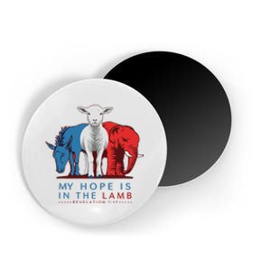 My Hope Is In The Lamb Christian Political Jesus 2024 Magnet