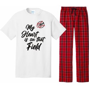 My Heart Is On That Field Baseball Mom Pajama Set