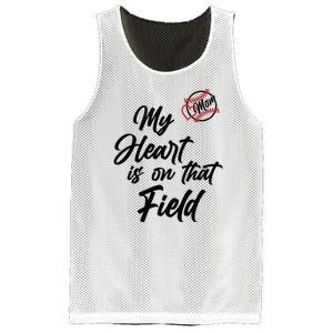 My Heart Is On That Field Baseball Mom Mesh Reversible Basketball Jersey Tank