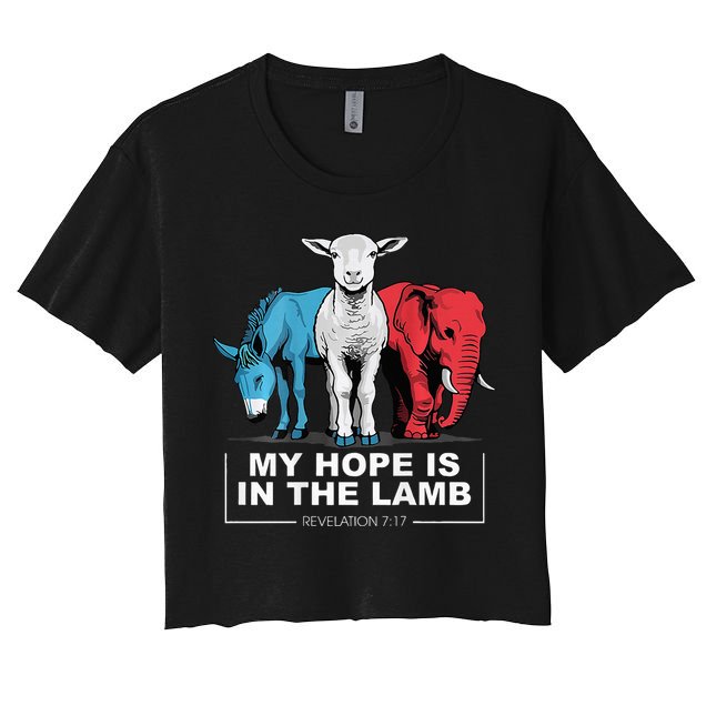 My Hope Is In The Lamb Crop Top