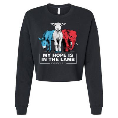 My Hope Is In The Lamb Cropped Pullover Crew