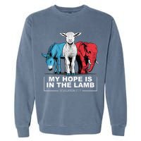 My Hope Is In The Lamb Garment-Dyed Sweatshirt