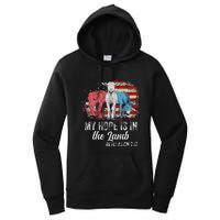 My Hope Is In The Lamb Funny Scripture Elephant Donkey Us Women's Pullover Hoodie