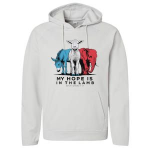 My Hope Is In The Lamb Performance Fleece Hoodie