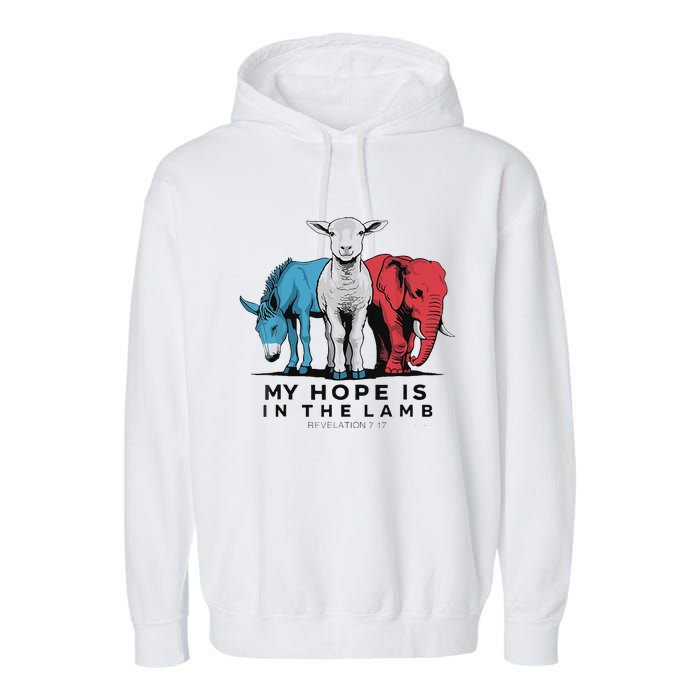 My Hope Is In The Lamb Garment-Dyed Fleece Hoodie