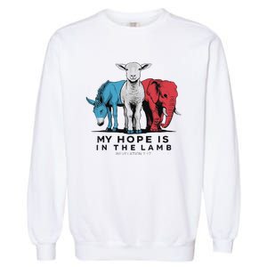 My Hope Is In The Lamb Garment-Dyed Sweatshirt