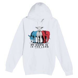 My Hope Is In The Lamb Premium Pullover Hoodie