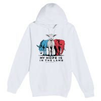 My Hope Is In The Lamb Premium Pullover Hoodie