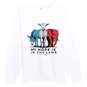 My Hope Is In The Lamb Premium Crewneck Sweatshirt