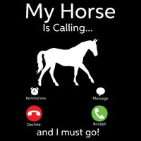 My Horse Is Calling And I Must Go Shirts Apparel Ruffle Impact Tech Backpack