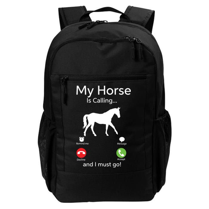 My Horse Is Calling And I Must Go Shirts Apparel Ruffle Backpack