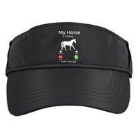 My Horse Is Calling And I Must Go Shirts Apparel Ruffle Adult Drive Performance Visor