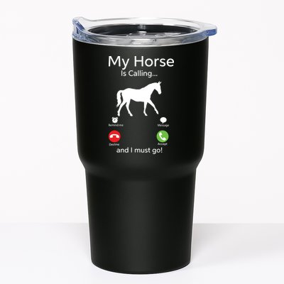 My Horse Is Calling And I Must Go Shirts Apparel Ruffle Tumbler