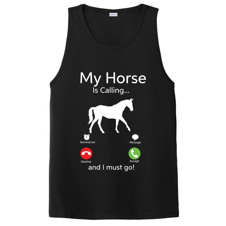 My Horse Is Calling And I Must Go Shirts Apparel Ruffle PosiCharge Competitor Tank