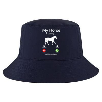 My Horse Is Calling And I Must Go Shirts Apparel Ruffle Cool Comfort Performance Bucket Hat