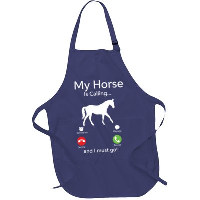 My Horse Is Calling And I Must Go Shirts Apparel Ruffle Apron
