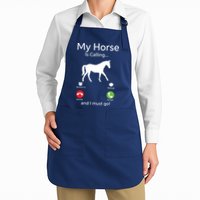 My Horse Is Calling And I Must Go Shirts Apparel Ruffle Apron