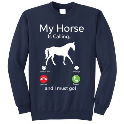 My Horse Is Calling And I Must Go Shirts Apparel Ruffle Sweatshirt