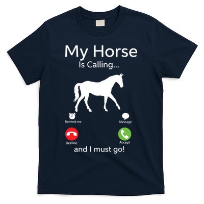 My Horse Is Calling And I Must Go Shirts Apparel Ruffle T-Shirt