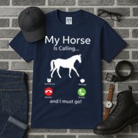 My Horse Is Calling And I Must Go Shirts Apparel Ruffle Tall T-Shirt